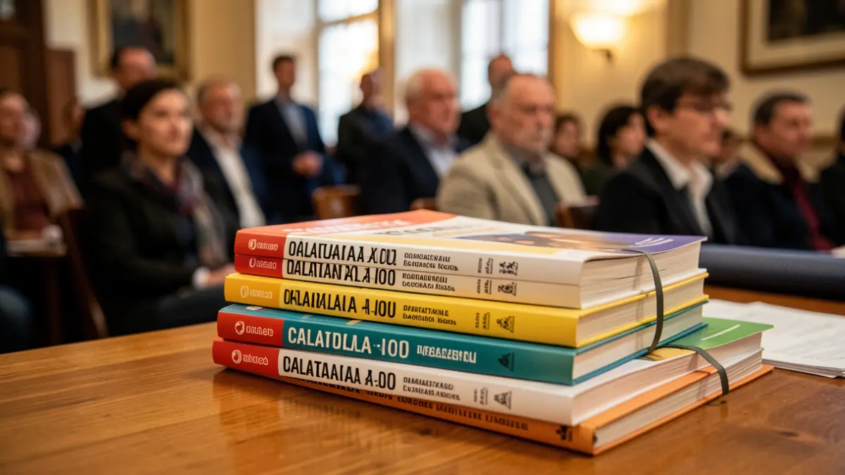 Generic image of books and school supplies on a table.