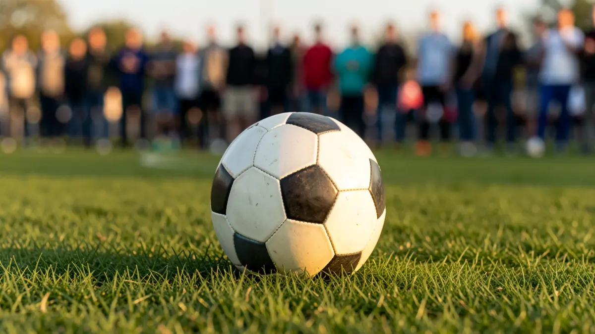 Imatge genèrica d'una pilota de futbol sobre la gespa.