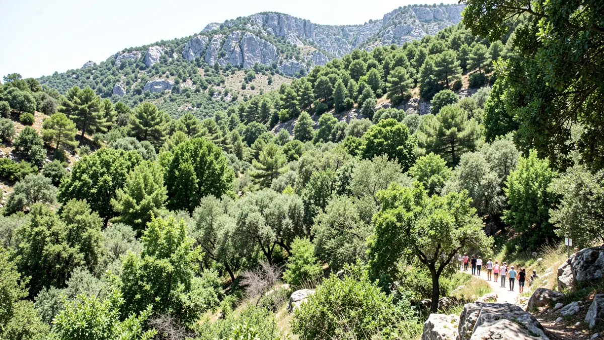 Generic image of a Mediterranean forest in the Gavarres massif.