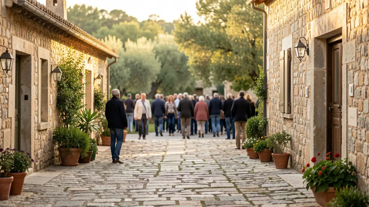 Vista de un espacio rural tradicional donde se celebra la Festa de la Granja.