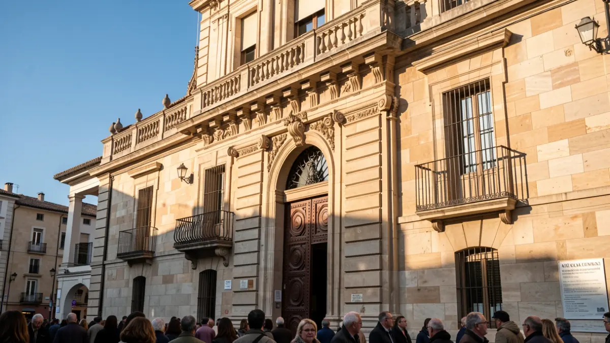 Generic image of a Catalan town hall building in the afternoon light.