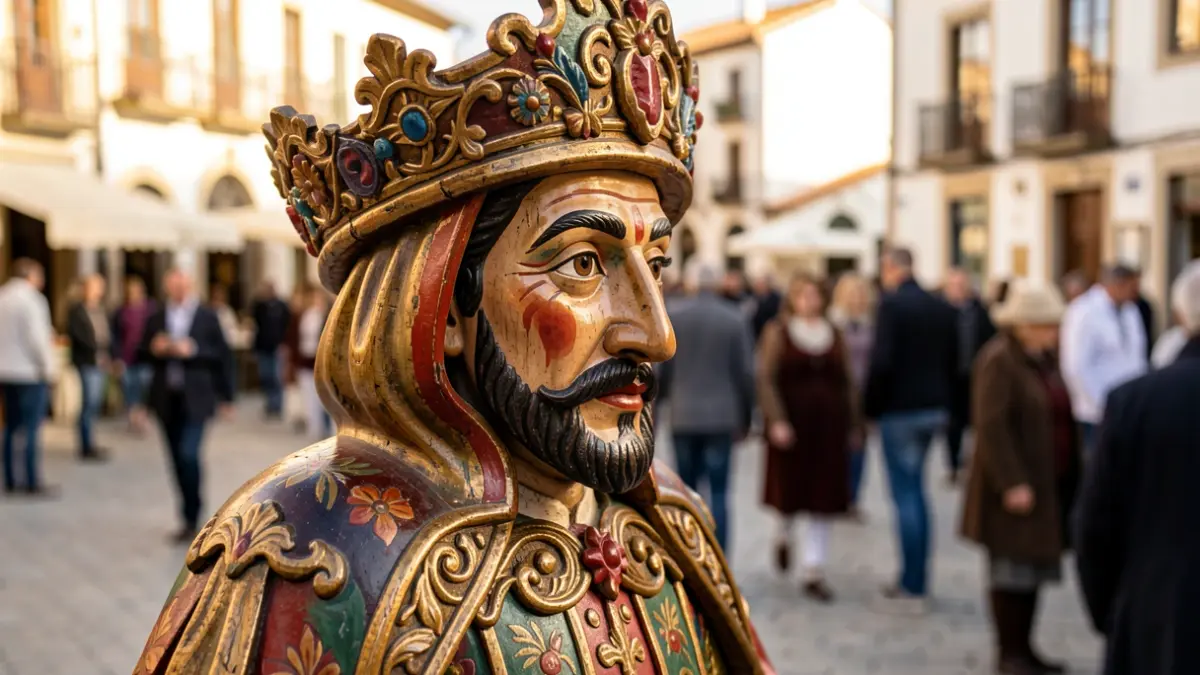 Imagen de un elemento festivo tradicional de Tarragona.