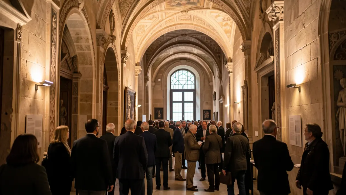 Interior of the Loggias Courtyard at the Dalí Theatre-Museum in Figueres.