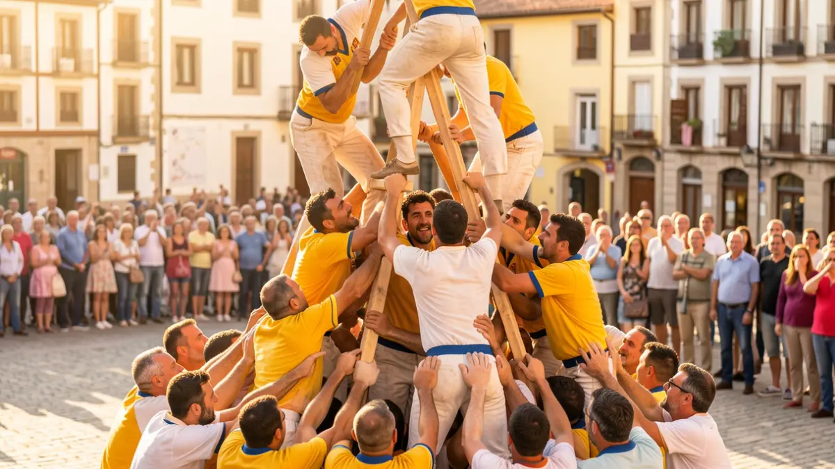 Generic image of a casteller performance in Catalunya.