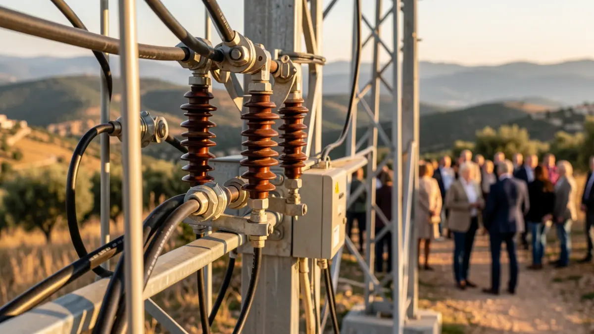 Imatge genèrica d'infraestructura de xarxa elèctrica.