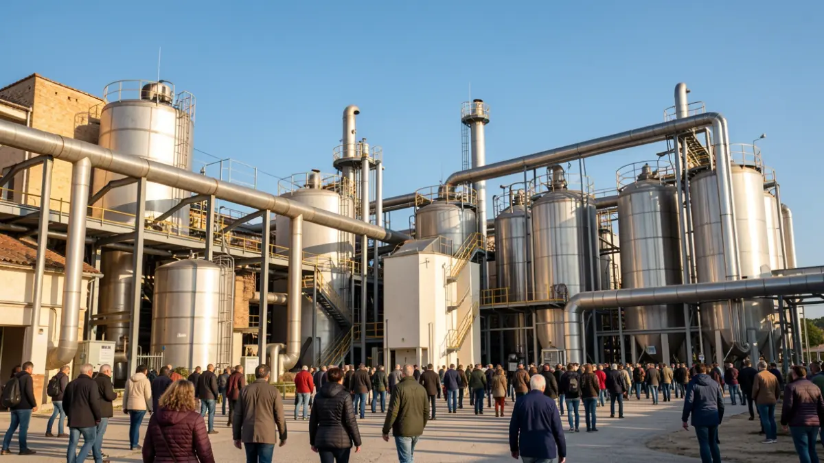 Industrial complex in Tarragona where decarbonization works will be carried out.
