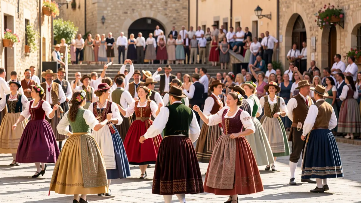 Imatge genèrica d'un festival de dansa tradicional a l'aire lliure.