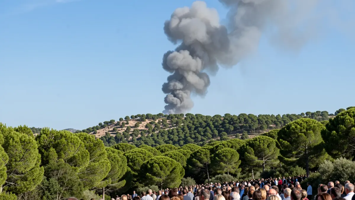 Generic image of smoke over a wooded area.