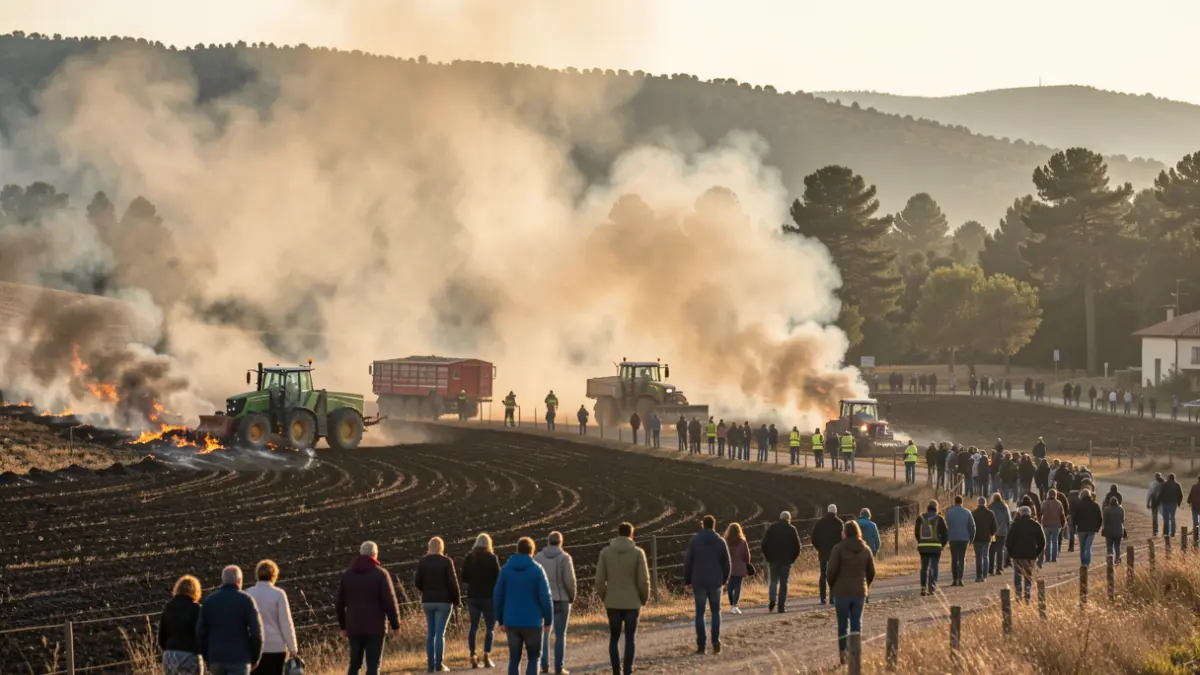 Generic image of a controlled forest fire.