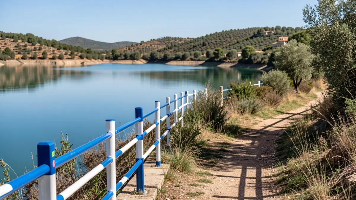 Nuevo tramo de la Vía Azul del Cardener alrededor del embalse de Sant Ponç.