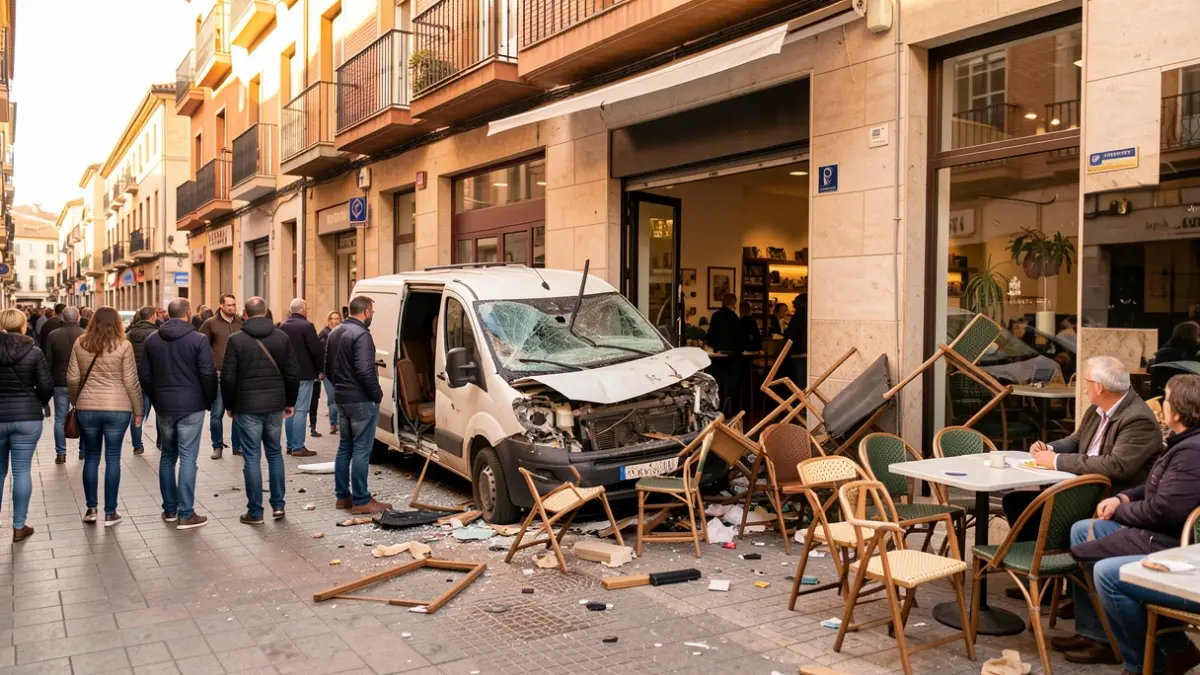 Imatge genèrica d'un accident de trànsit en un establiment comercial.