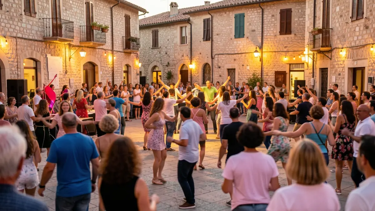Escena d'un festival de dansa al carrer a Figueres amb públic i ballarins.