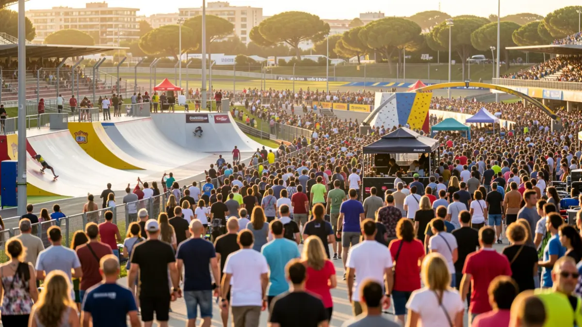 Generic image of an urban sports festival at the Circuit de Barcelona-Catalunya.