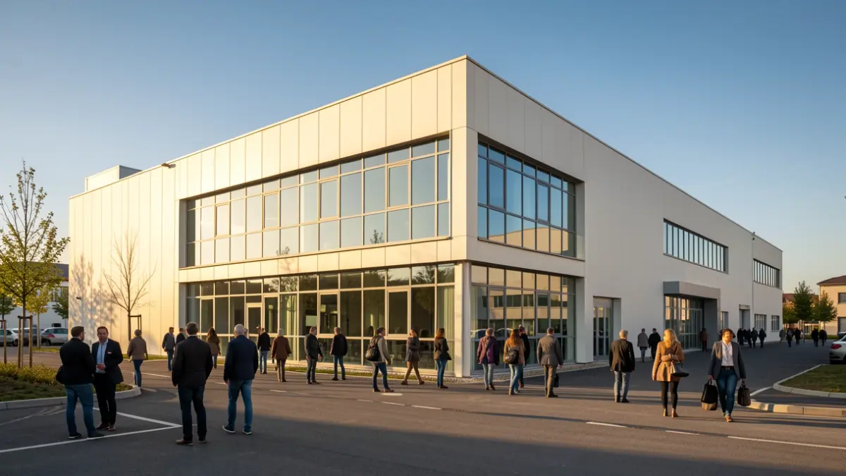 Imatge genèrica d'un edifici industrial modern a Catalunya.