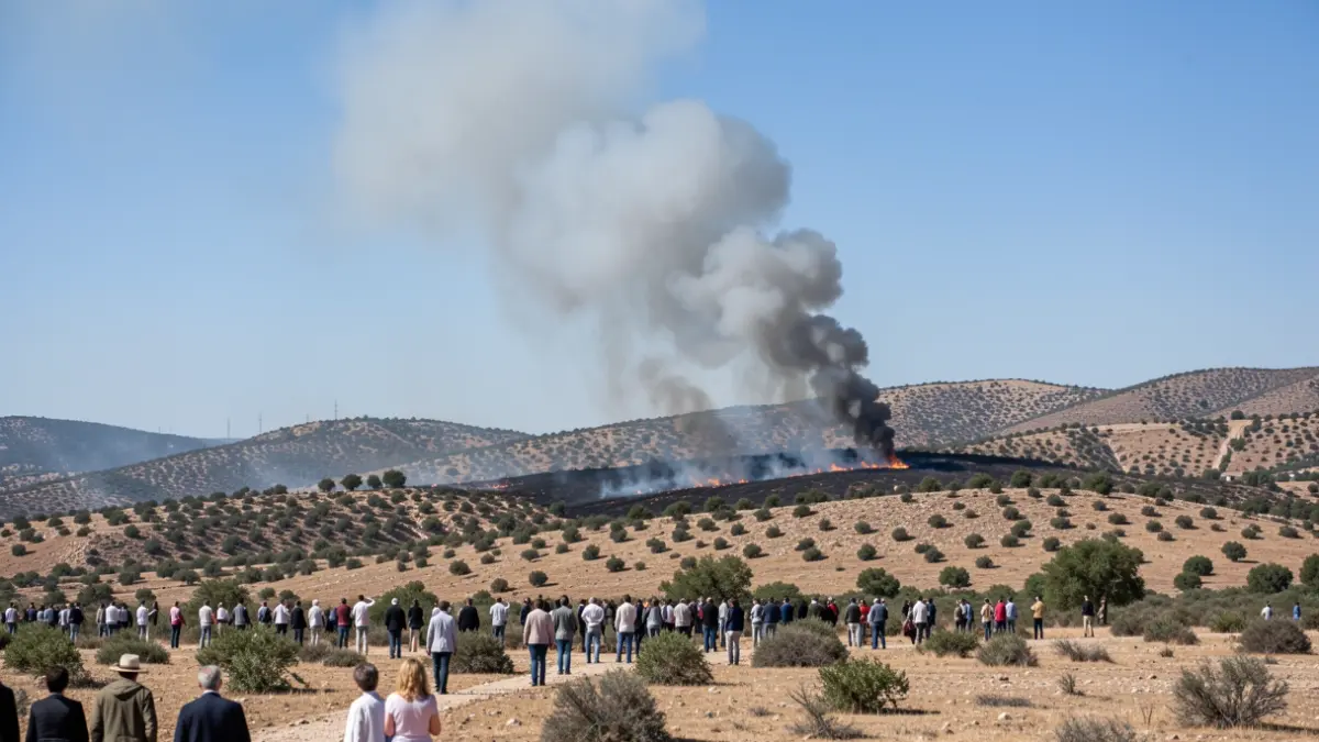Imatge genèrica d'un incendi forestal a Catalunya.
