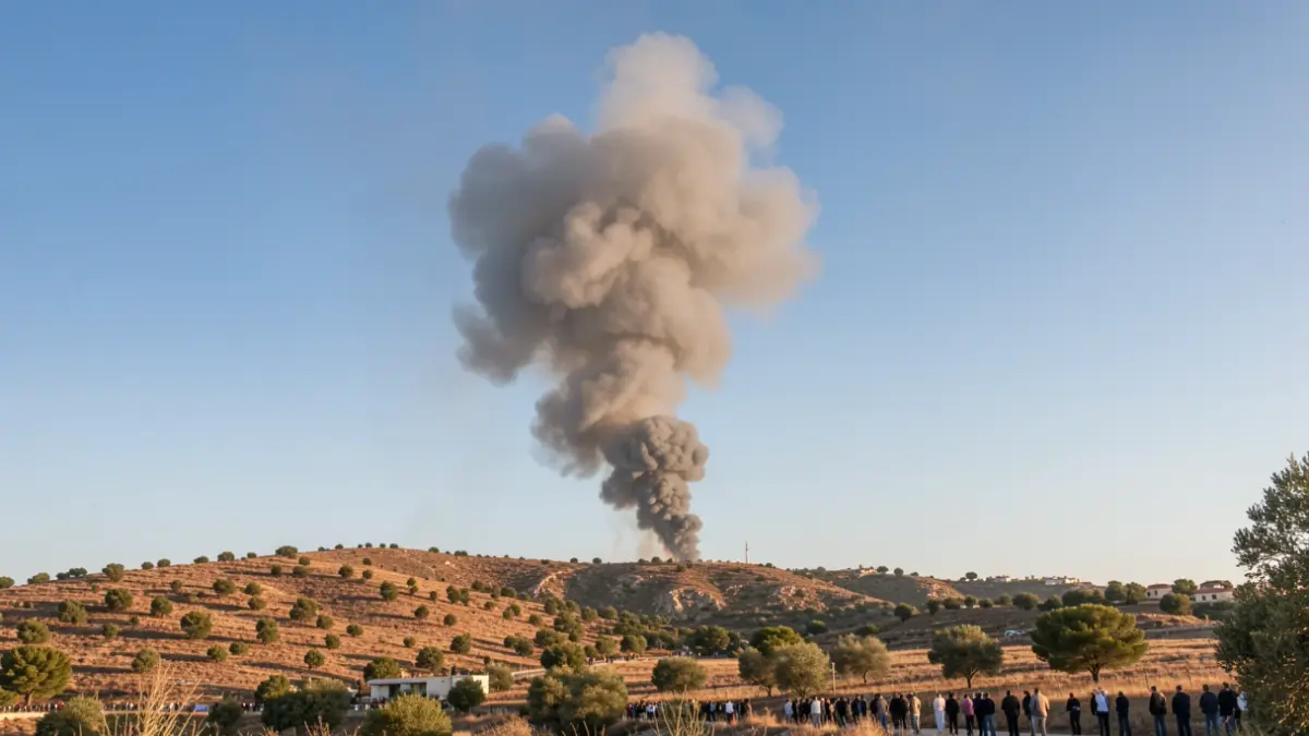 Imatge genèrica de fum d'un incendi forestal a Catalunya.