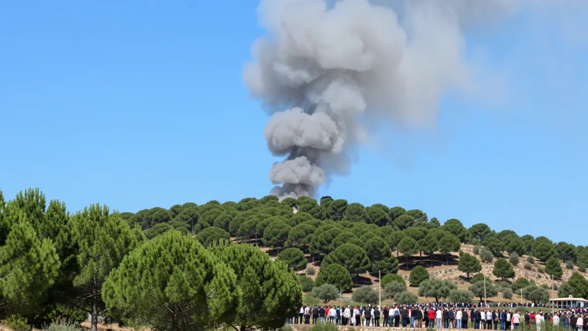 Generic image of smoke over a forest area.