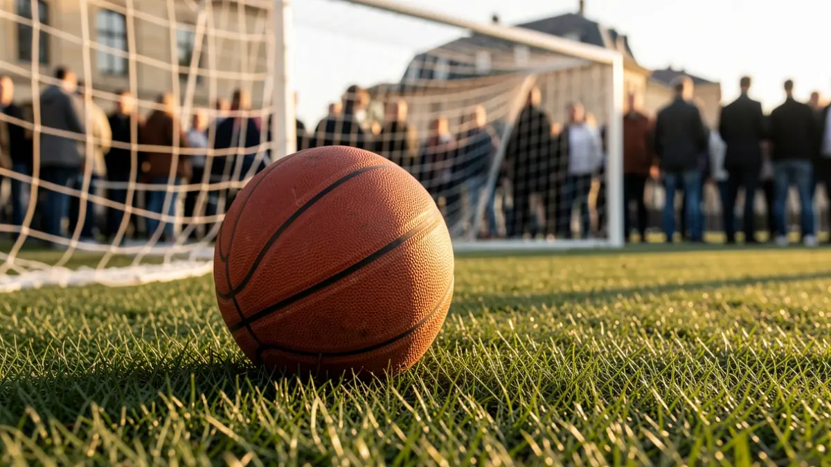 Generic image of a basketball on grass.