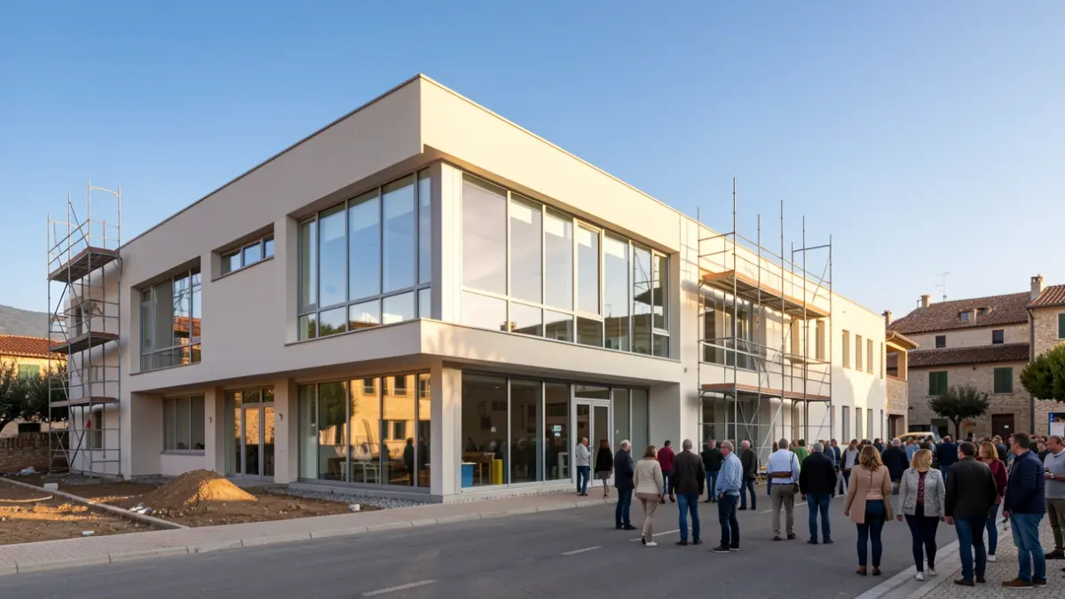 Imatge genèrica d'un centre formatiu en construcció a Catalunya.