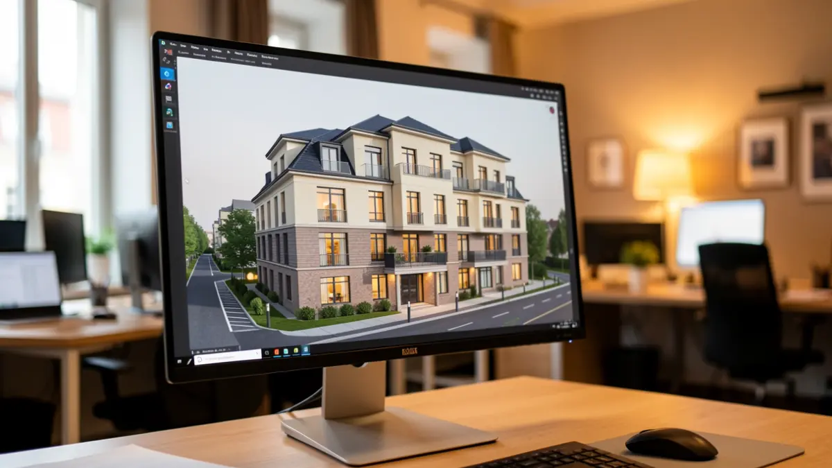 Generic image of 3D digital modeling for architectural projects.