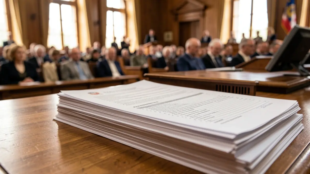 Imatge genèrica de documents oficials d'auditoria sobre una taula.