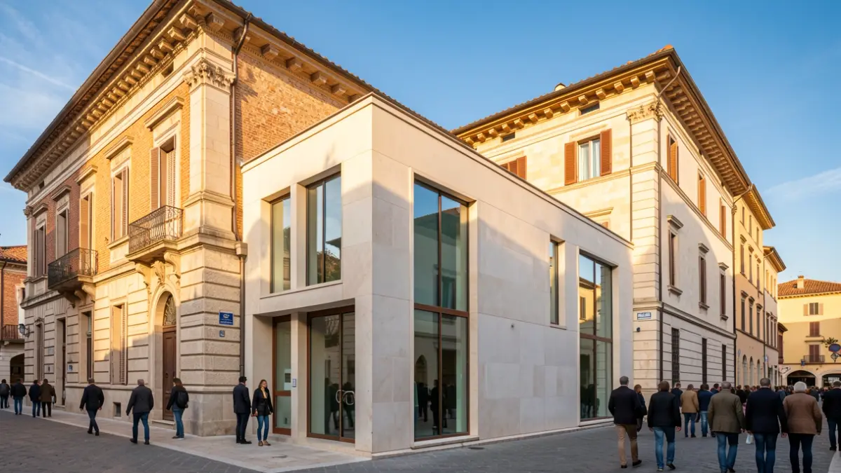 Imatge genèrica d'una ampliació d'arxiu amb arquitectura mediterrània.