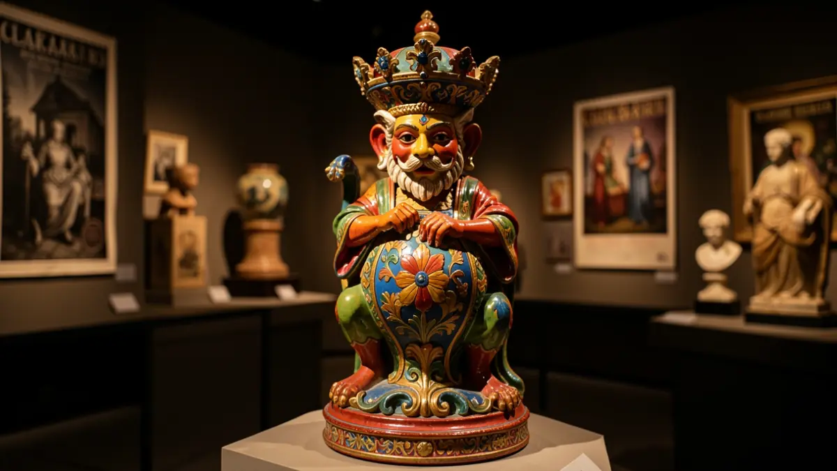 Imatge de la Cucafera de Tarragona en una exposició retrospectiva.