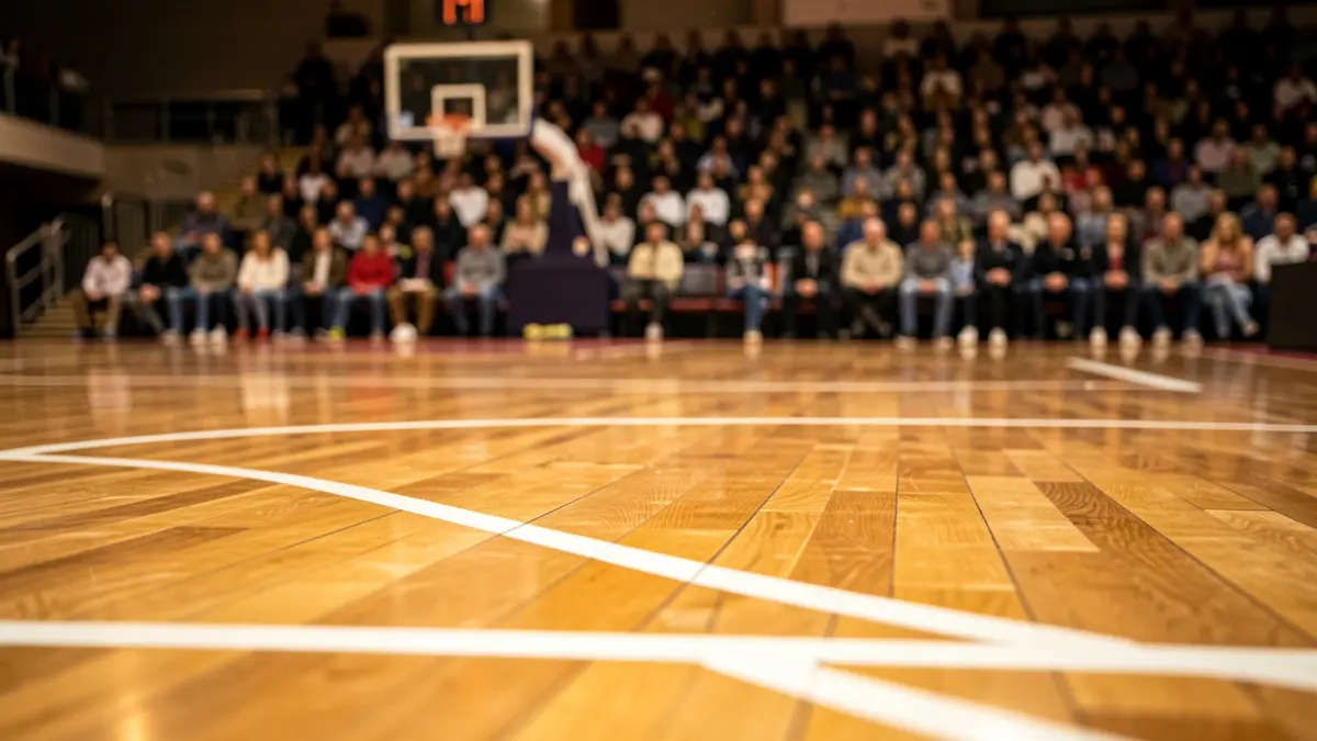 Generic image of a basketball court.