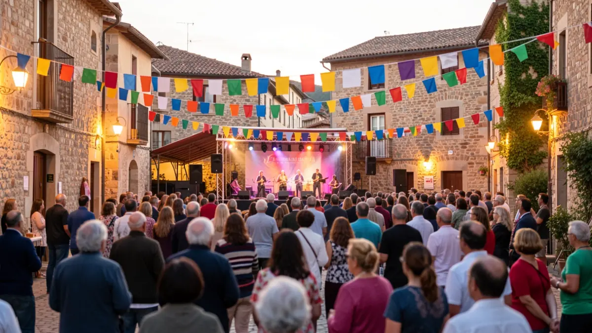 Imatge genèrica d'un festival cultural a l'aire lliure en un poble català.