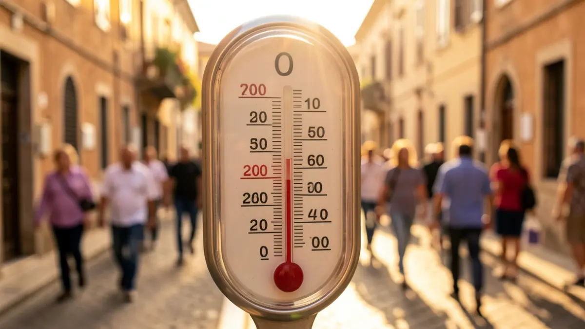 Generic image of a thermometer under intense heat.
