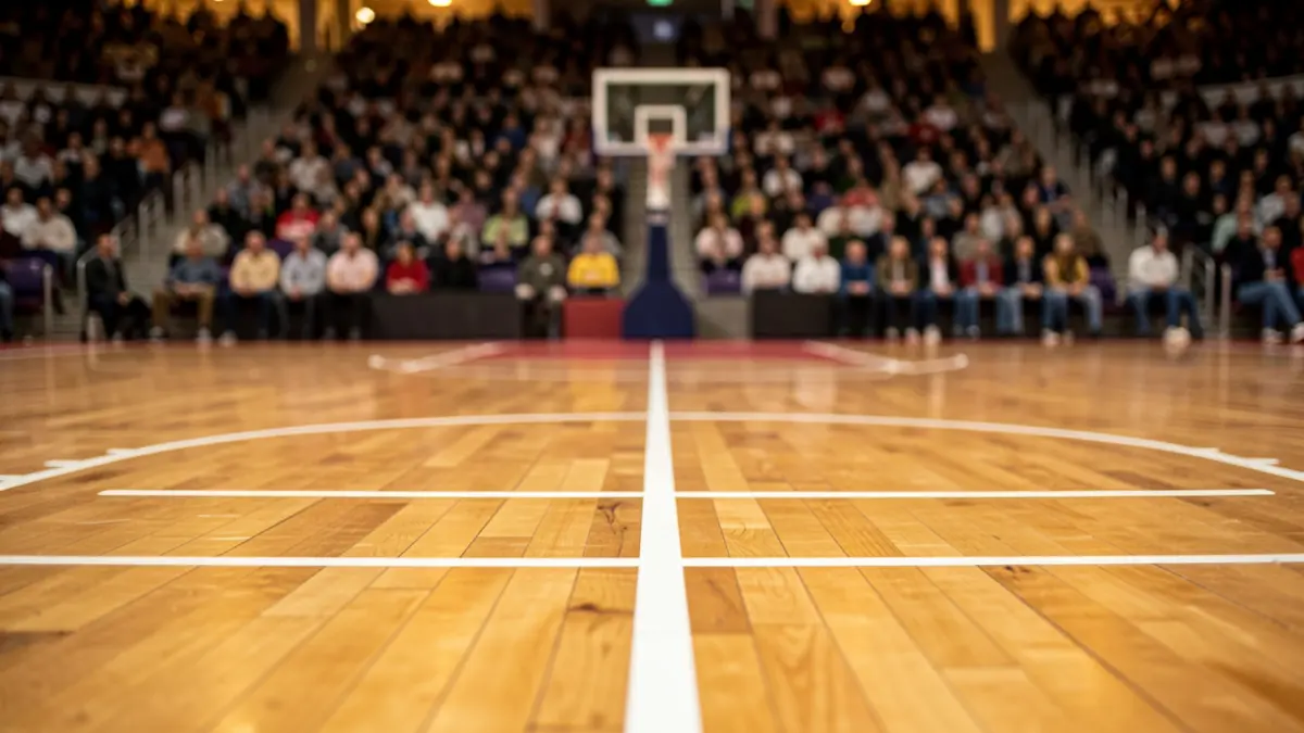 Generic image of a basketball court.