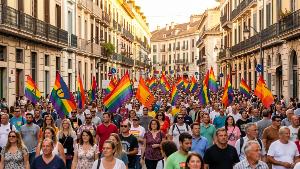 Imatge genèrica d'una manifestació del Pride a Barcelona.