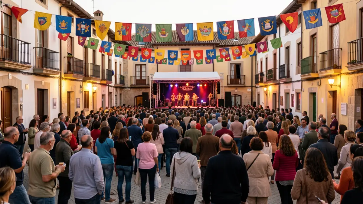 Generic image of a town festival in a Catalan village.
