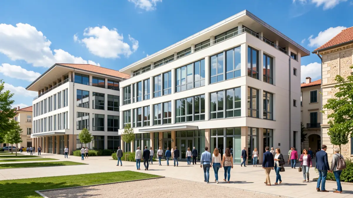 Generic image of the TecnoCampus in Mataró, a university and business park.
