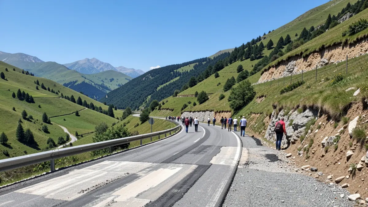 Imagen genérica de carreteras de montaña en Cataluña con mejoras recientes.