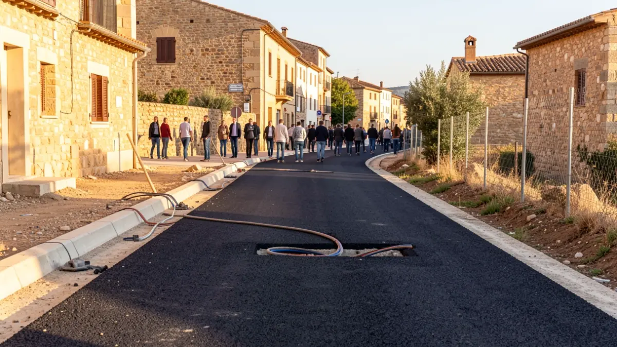 Imagen genérica de obras urbanísticas en Cataluña.