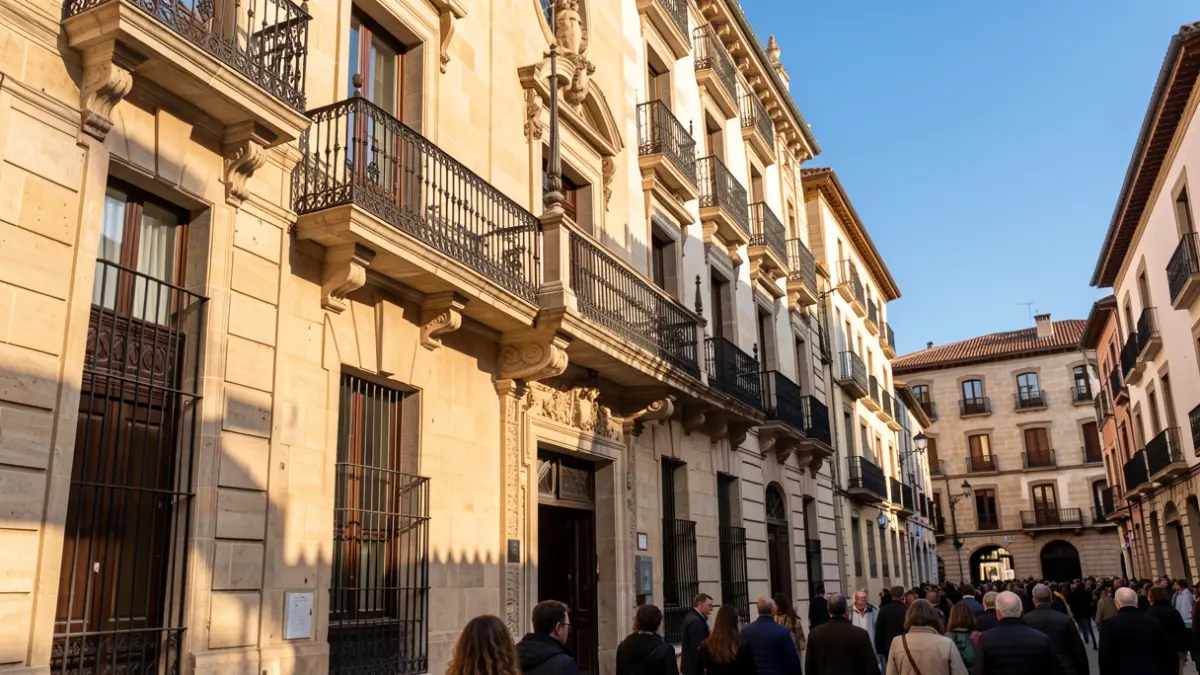 Imagen genérica de un ayuntamiento catalán con luz de tarde.