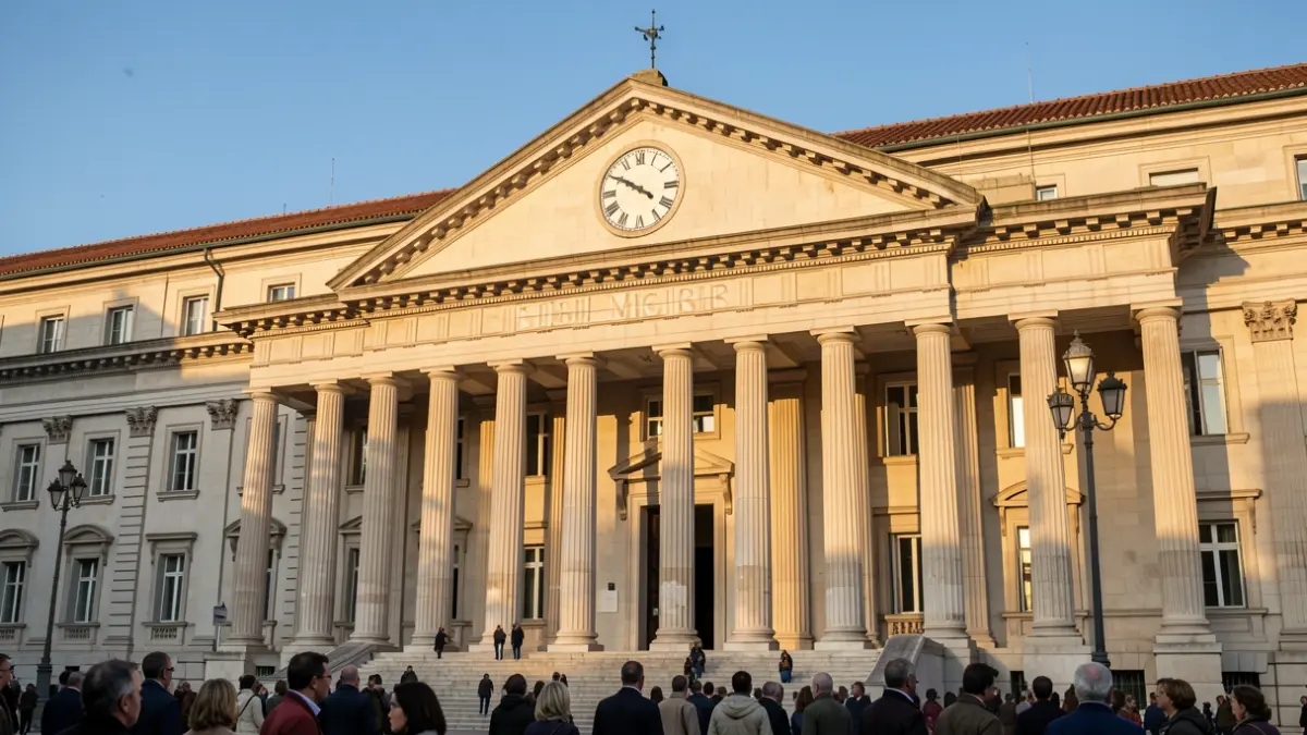 Imatge genèrica de la façana d'un edifici institucional català.