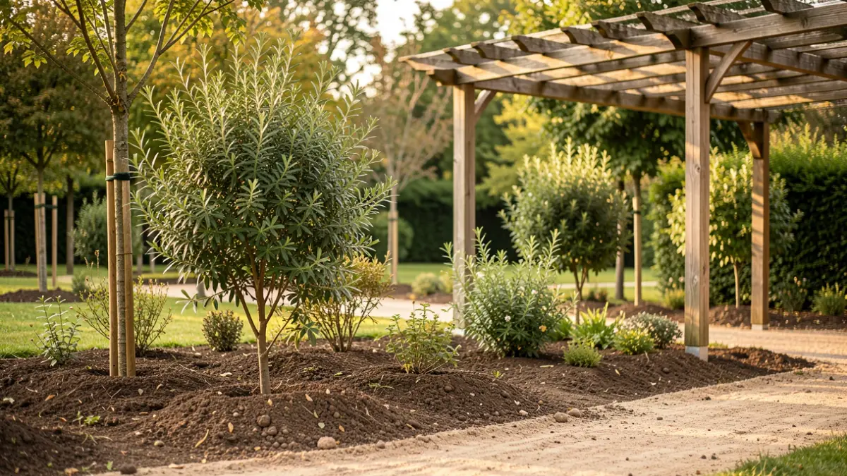 Imagen genérica de un parque en remodelación con nuevas zonas verdes.