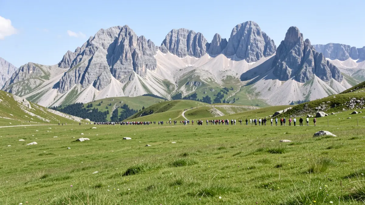 Generic image of a high mountain pasture in the Pyrenees.