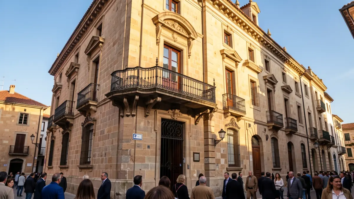 Generic image of a town hall facade in Catalunya.