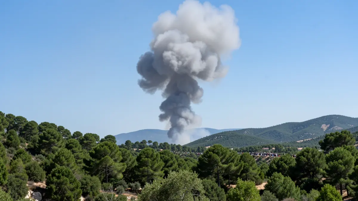 Generic image of smoke over a forest area.