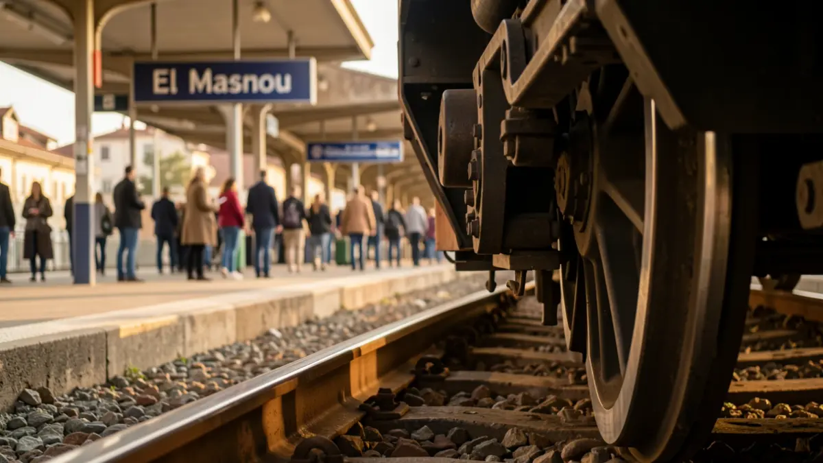 Imatge genèrica d'un tren a l'estació del Masnou.