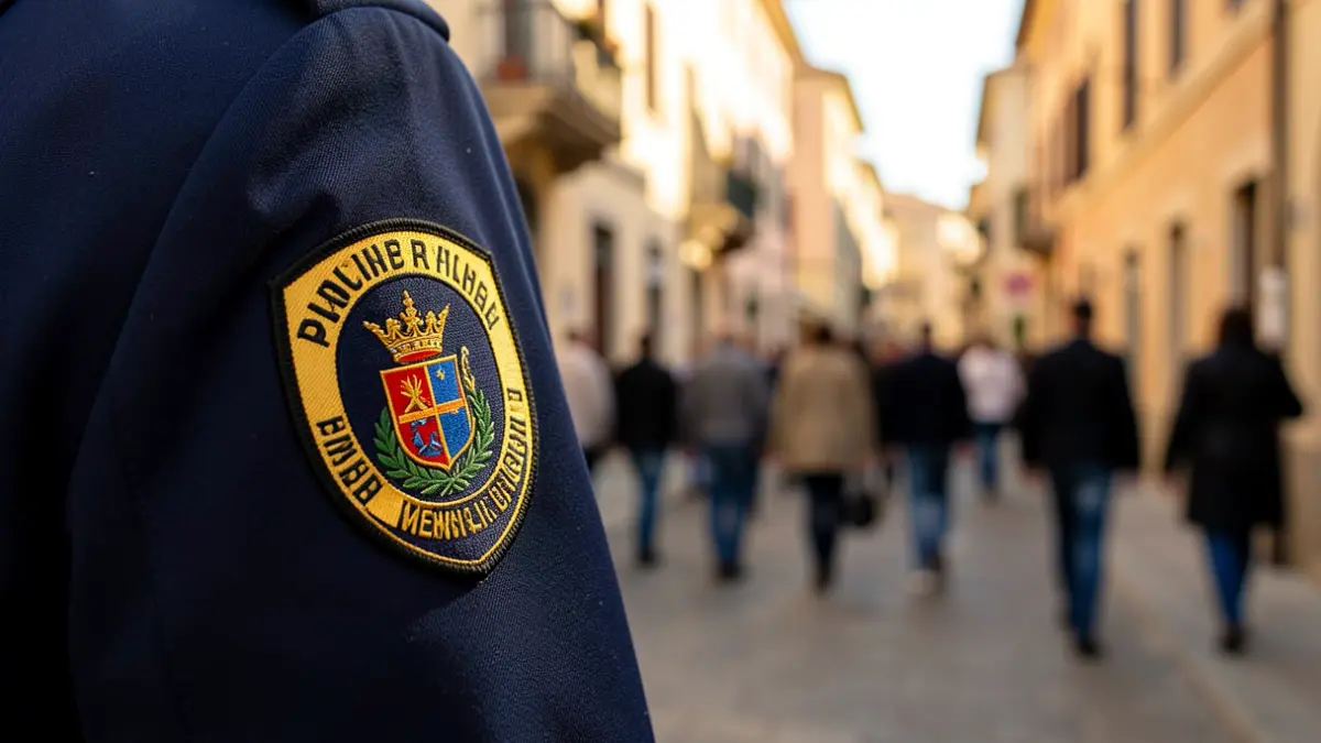Detall de l'uniforme dels nous agents de convivència a Reus.