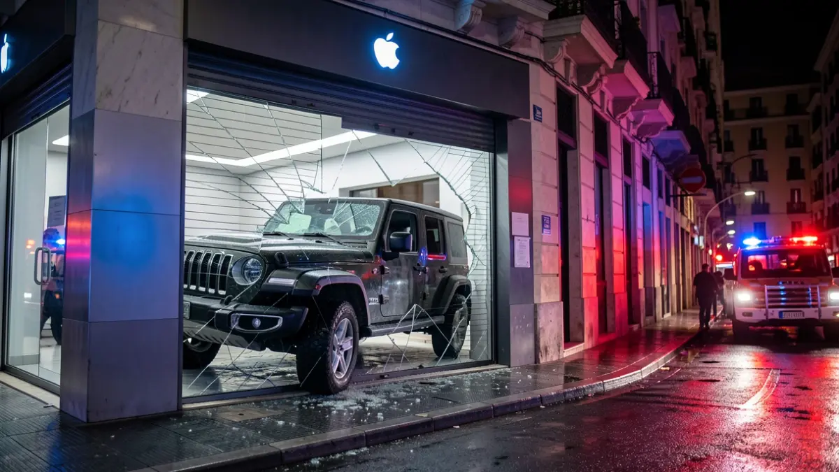 Imatge genèrica d'un robatori amb cotxe a Barcelona.