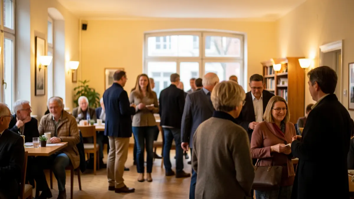 Imatge genèrica d'un acte de benvinguda en un centre comunitari.