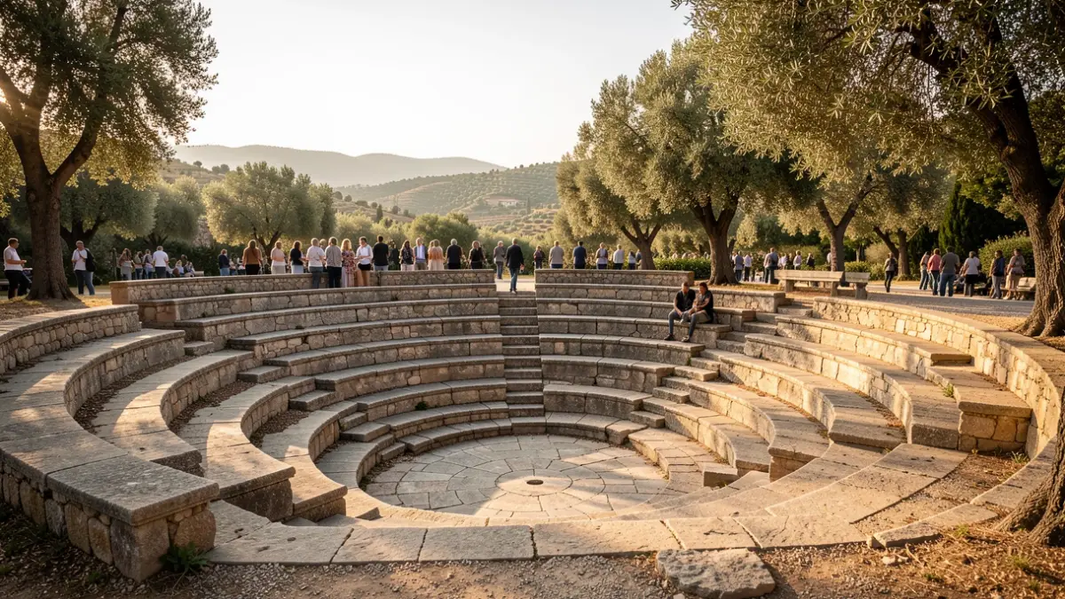 Generic image of an outdoor amphitheater in a public park.