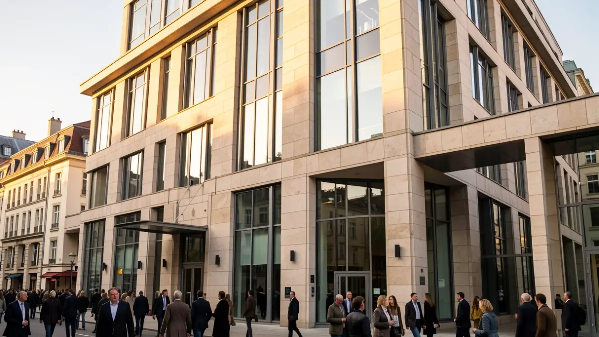 Imatge genèrica d'un edifici institucional on es gestionen pressupostos públics.