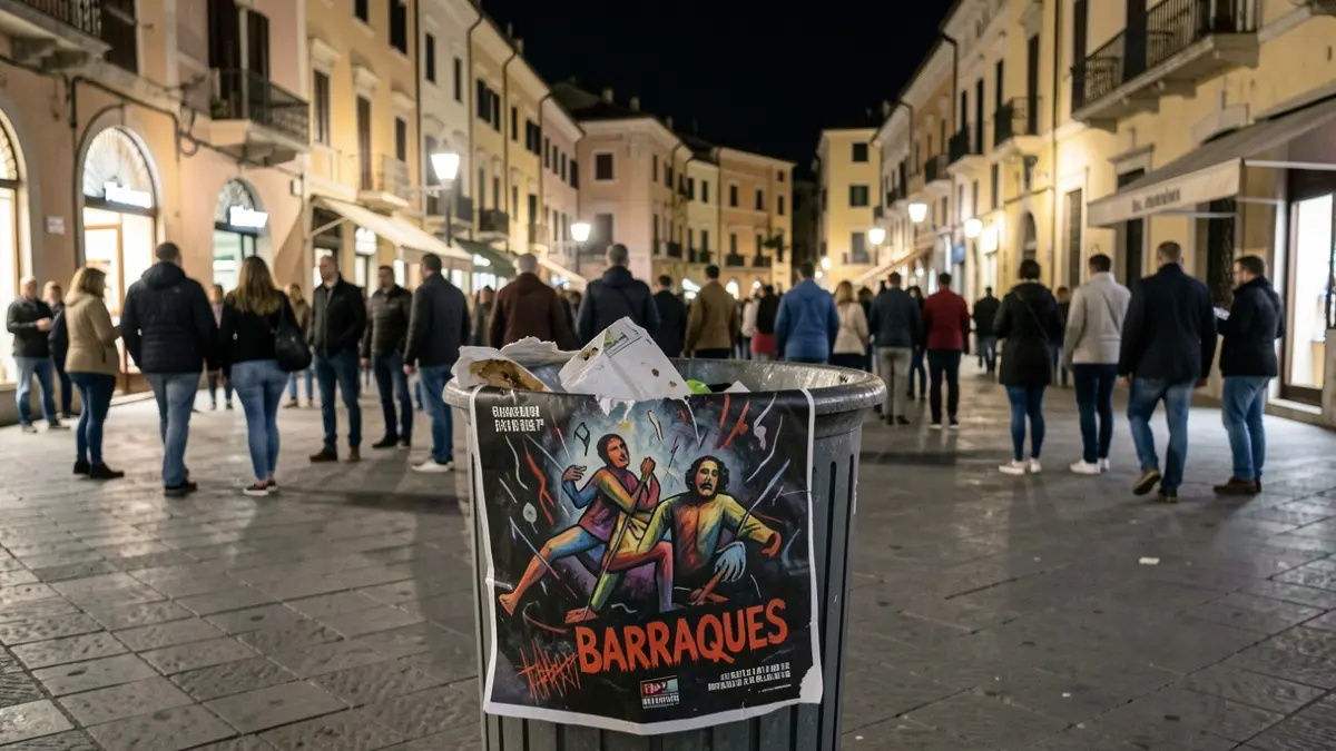 Cartel polémico de Barraques eliminado del programa de Festa Major de Sabadell.