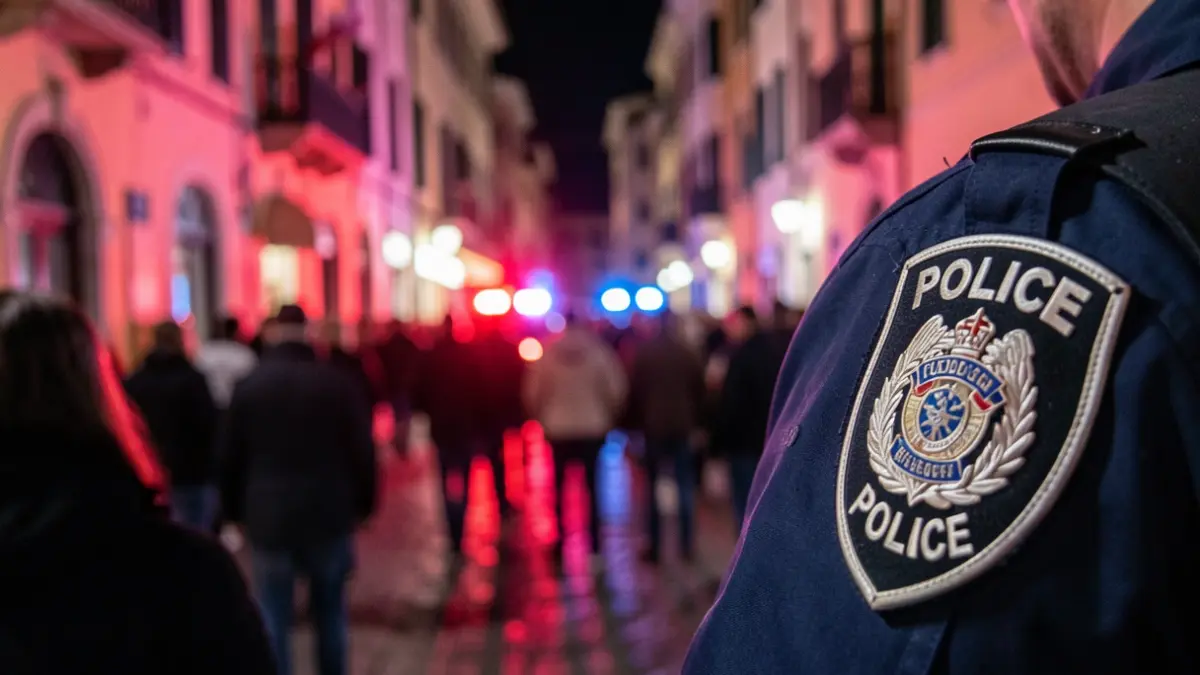 Imagen genérica de la insignia de los Mossos d'Esquadra con luces de emergencia.
